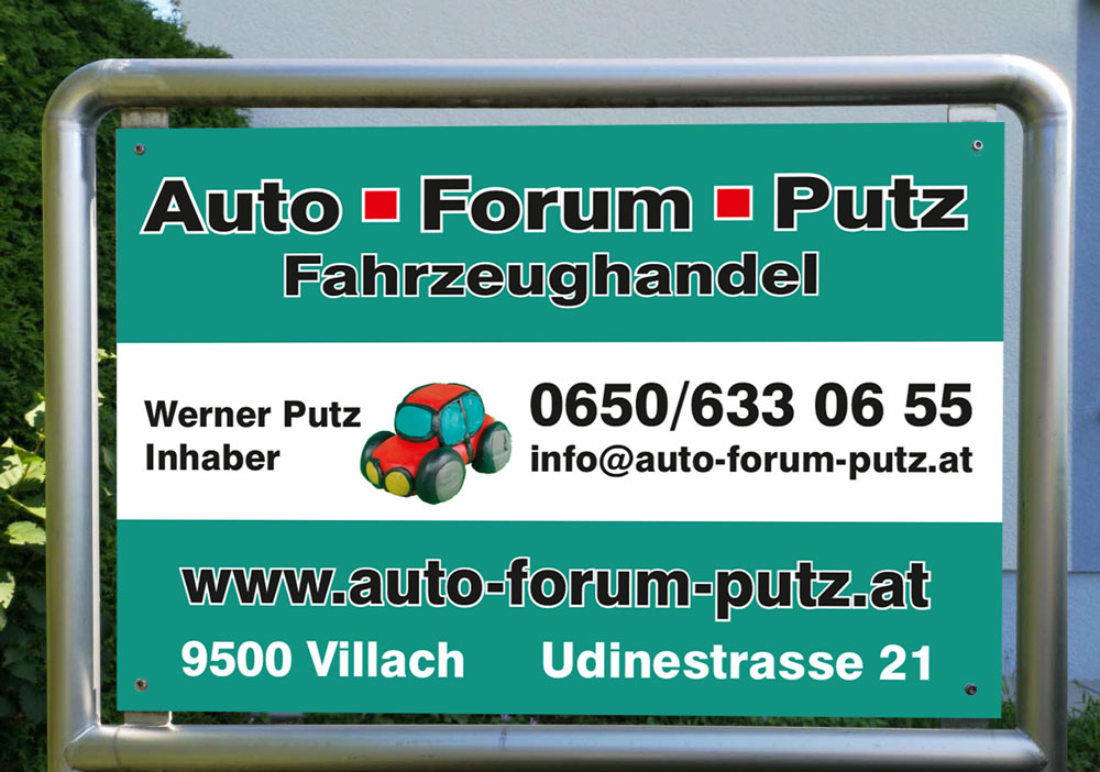 Firmentafel - Auto Forum Putz - Fahrzeughandel